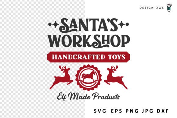 Download Santa's Workshop - Christmas Sign SVG - Workshop Collection