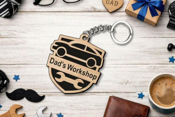 Download Dad Workshop Father's Day Keychain Gift - Workshop Collection