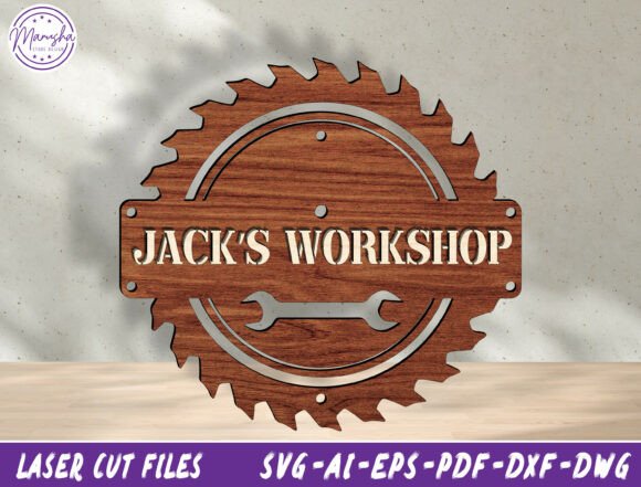 Download Personalized Workshop Sign Cut File SVG - Workshop Collection