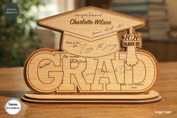 Download Grad 2026 Signature Sign Laser Cut - Premium Resources