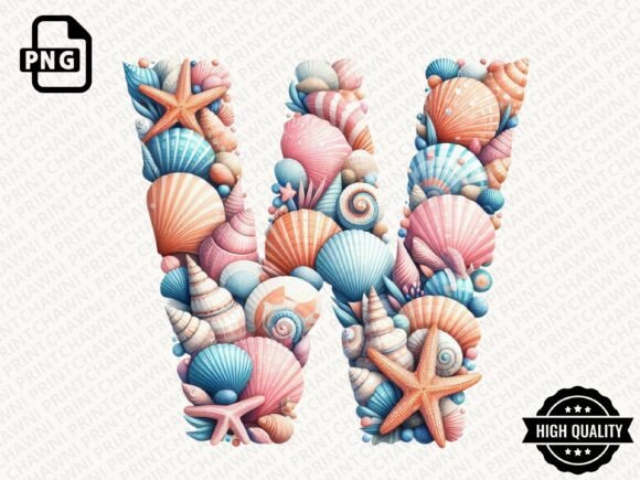Download Watercolor Summer Alphabet Clipart PNG - Premium Bundle